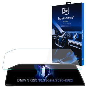 Folie de protecție mată pentru ecranul de navigație pentru BMW 3 G20 2018-23 – 3mk TechWrap Matte™ Center Display