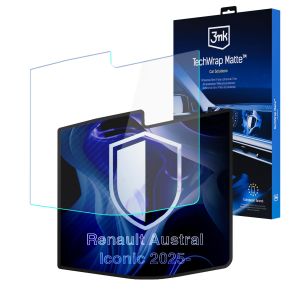 Folie de protecție mată pentru ecranul de navigație pentru Renault Austral Iconic 2025- – 3mk TechWrap Matte™ Center Display