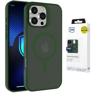 Etui fumée cu MagSafe pentru Apple iPhone 16 Pro Max - 3mk HARDY® Hazy MagCase™ Green