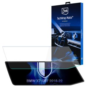 Folie de protecție mată pentru ecranul de navigație pentru BMW X7 G07 2018-22 – 3mk TechWrap Matte™ Center Display