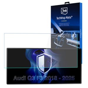 Folie de protecție mată pentru ecranul de navigație pentru AUDI Q3 F3 2018-25 – 3mk TechWrap Matte™ Center Display