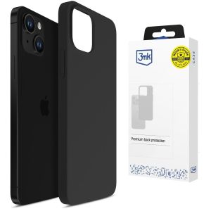 Husă din silicon pentru Apple iPhone 15 Plus - 3mk HARDY® Mellow Case™ Black