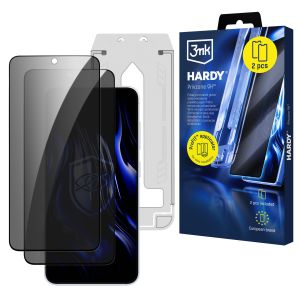 2× Sticlă de confidențialitate cu aplicator pentru Samsung Galaxy S25 FE – 3mk HARDY® Privzone 9H™