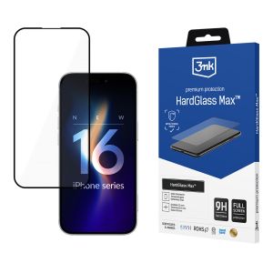 Sticlă călită întărită pentru Apple iPhone 16 Pro - 3mk HardGlass Max