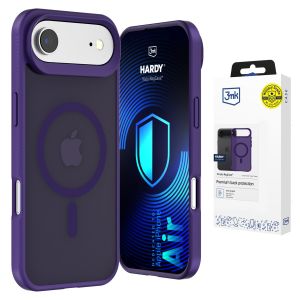 Husă fumurie cu MagSafe pentru Apple iPhone Air – 3mk HARDY® Hazy MagCase™ Purple