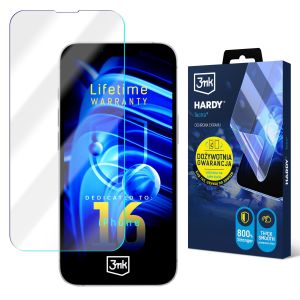 Folie super-rezistentă pentru Apple iPhone 16 – 3mk HARDY® Tectra™ (garanție pe viață)