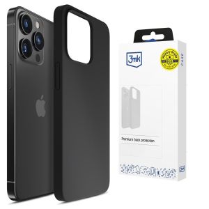 Husă din silicon pentru Apple iPhone 15 Pro - 3mk HARDY® Mellow Case™ Black