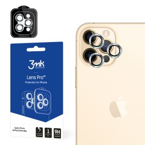 Sticlă rezistentă la lovituri pentru obiectivul aparatului foto Apple iPhone 12 Pro Max - 3mk Lens Protection Pro Black