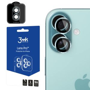 Sticlă rezistentă la lovituri pentru obiectivul aparatului foto Apple iPhone 17 - 3mk Lens Protection Pro Black