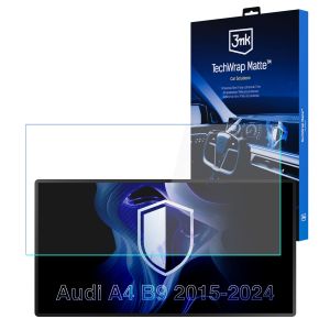 Folie de protecție mată pentru ecranul de navigație pentru AUDI A4 B9 2015-24 – 3mk TechWrap Matte™ Center Display