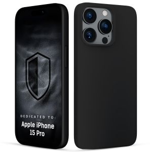 Husă din silicon cu MagSafe pentru Apple iPhone 15 Pro - 3mk HARDY® Mellow MagCase™ Black