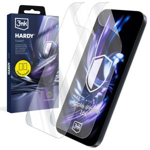 2x Sticlă hibridă pentru Apple iPhone 16E - 3mk HARDY® Fusion™