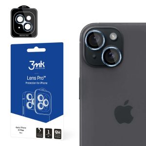 Sticlă rezistentă la lovituri pentru obiectivul aparatului foto Apple iPhone 15 Plus - 3mk Lens Protection Pro Black
