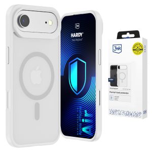 Husă fumurie cu MagSafe pentru Apple iPhone Air – 3mk HARDY® Hazy MagCase™ White