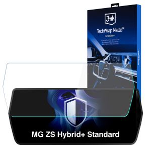Folie de protecție mată pentru ecranul de navigație pentru MG ZS Hybrid+ Standard – 3mk TechWrap Matte™ Center Display