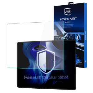 Folie de protecție mată pentru ecranul de navigație pentru Renault Captur 2024- – 3mk TechWrap Matte™ Center Display