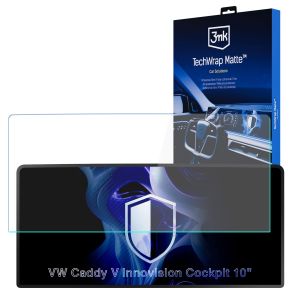 Folie de protecție mată pentru ecranul de navigație pentru VW Caddy V Innovision Cockpit 10" 2020- – 3mk TechWrap Matte™ Center Display