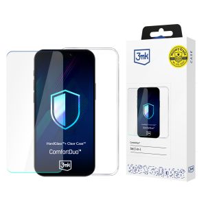 Husă Clear Case + Sticlă temperată pentru Apple iPhone 16 - 3mk ComfortDuo Clear