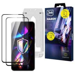 2x Sticlă securizată pentru ecran cu aplicator pentru Samsung Galaxy A36 - 3mk Hardy Hardura 9H