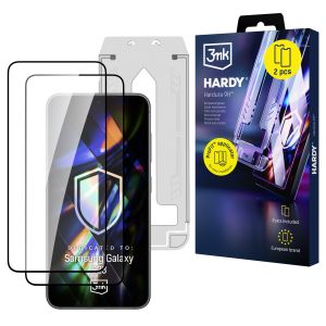 2x Sticlă securizată pentru ecran cu aplicator pentru Samsung Galaxy S23 5G - 3mk Hardy Hardura 9H