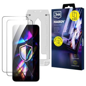 2x Sticlă securizată pentru ecran cu aplicator pentru Samsung Galaxy S24+ / S25+ - 3mk Hardy Hardura 9H