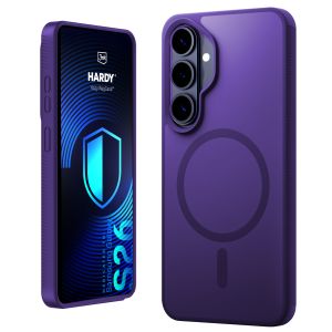 Husă fumurie cu MagSafe pentru Samsung Galaxy S26 – 3mk HARDY® Hazy MagCase™ Purple
