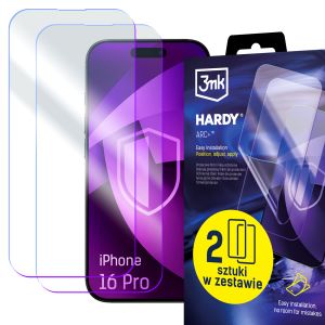 2x Folie de protecție pentru Apple iPhone 16 Pro - 3mk HARDY® ARC+