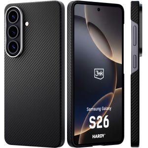 Husă din fibră de aramidă cu MagSafe pentru Samsung Galaxy S26 - 3mk HARDY® Aramid MagCase™
