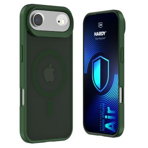 Husă fumurie cu MagSafe pentru Apple iPhone Air – 3mk HARDY® Hazy MagCase™ Green