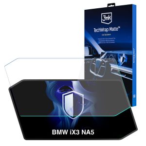 Folie de protecție mată pentru ecranul de navigație pentru BMW iX3 NA5 2026- – 3mk TechWrap Matte™ Center Display