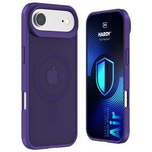 Husă fumurie cu MagSafe pentru Apple iPhone Air – 3mk HARDY® Hazy MagCase™ Purple