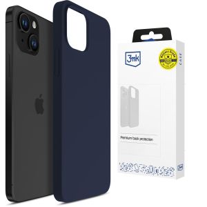 Husă din silicon pentru Apple iPhone 15 - 3mk HARDY® Mellow Case™ Dark Blue