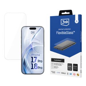 Sticlă hibridă antișoc pentru Apple iPhone 17 Pro/ 18 Pro - 3mk FlexibleGlass