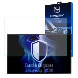 Folie de protecție mată pentru ecranul de navigație pentru Dacia Bigster Journey 2025- – 3mk TechWrap Matte™ Center Display