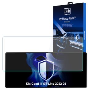 Folie de protecție mată pentru ecranul de navigație pentru Kia Ceed III GT-Line 2022-25 – 3mk TechWrap Matte™ Center Display