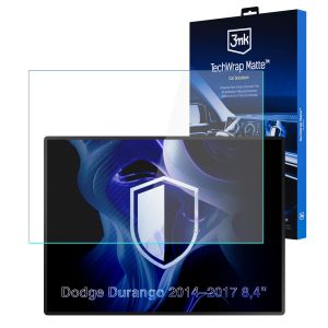 Folie de protecție mată pentru ecranul de navigație pentru Dodge Durango 2014–2017 8,4" – 3mk TechWrap Matte™ Center Display