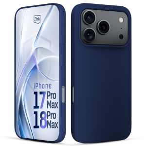 Husă din silicon pentru Apple iPhone 17 Pro Max/ 18 Pro Max - 3mk HARDY® Mellow Case™ Dark Blue