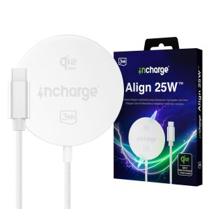 Încărcător wireless 25W MagSafe Qi2.2 3mk incharge® Align 25W™ pentru Android alb