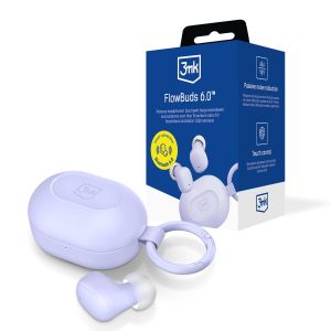 Căști wireless TWS 3mk FlowBuds 6.0™ Lavender