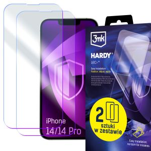 2x Folie de protecție pentru Apple iPhone 14/14 Pro - 3mk HARDY® ARC+