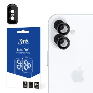 Sticlă securizată pentru obiectivul camerei pentru Apple iPhone 16 - 3mk Lens Protection Pro Black