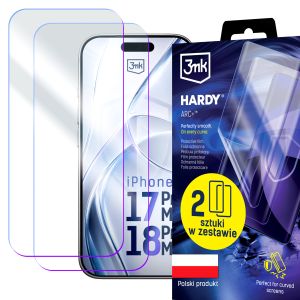 2x Folie de protecție pentru Apple iPhone 17 Pro Max/ 18 Pro Max - 3mk HARDY® ARC+