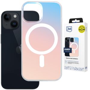 Husă holografică cu MagSafe pentru Apple iPhone 15 - 3mk HARDY® PrisMag Case™