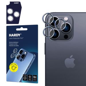 Protecția lentilei pentru Apple iPhone 16 Pro - HARDY Lens Protection Pro Titanium Silver