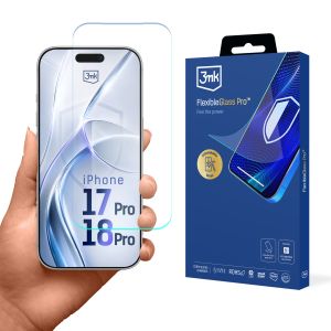 Sticlă antișoc pentru Apple iPhone 17 Pro/ 18 Pro - 3mk FlexibleGlass Pro