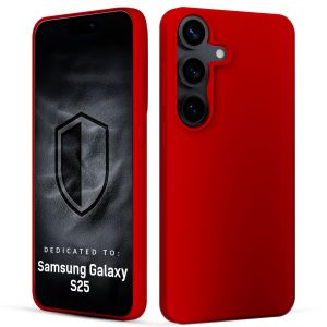 Husă din silicon pentru Samsung Galaxy S25 - 3mk HARDY® Mellow Case™ Red