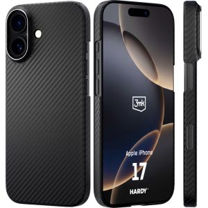 Husă din fibră de aramidă cu MagSafe pentru Apple iPhone 17 - 3mk HARDY® Aramid MagCase™