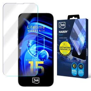 Folie superrezistentă pentru Apple iPhone 15 - 3mk HARDY® Tectra™ (garanție pe viață)