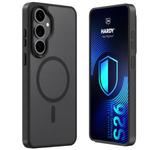 Husă fumurie cu MagSafe pentru Samsung Galaxy S26 – 3mk HARDY® Hazy MagCase™ Black