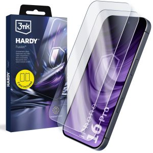 2x Sticlă hibridă pentru Apple iPhone 16 Pro - 3mk HARDY® Fusion™